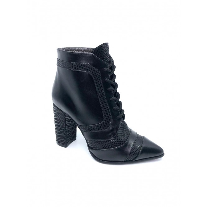 Ghete din piele naturala 221-Negru-1281