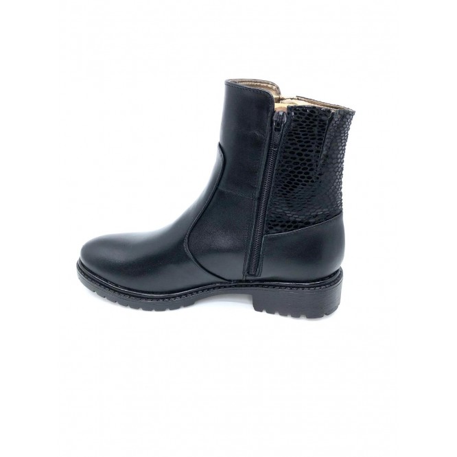 Ghete din piele naturala 318-Negru-1281