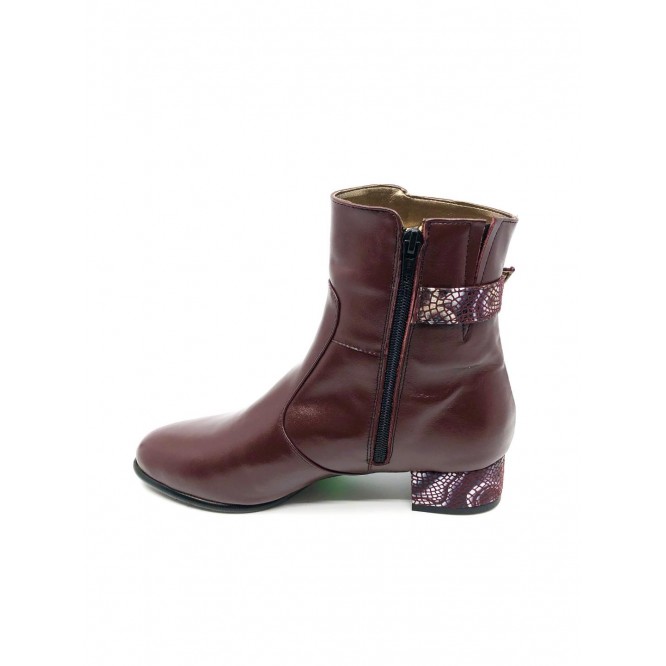 Ghete din piele naturala 320-Bordo-204