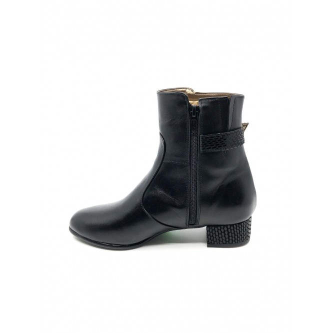 Ghete din piele naturala 320-Negru-1281