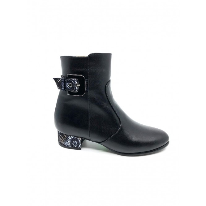 Ghete din piele naturala 320-Negru-205