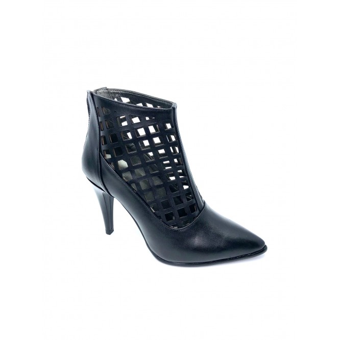 Ghete din piele naturala 568L-Negru