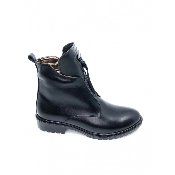 Ghete din piele naturala 591-Negru
