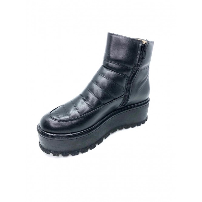 Ghete din piele naturala 601-Negru
