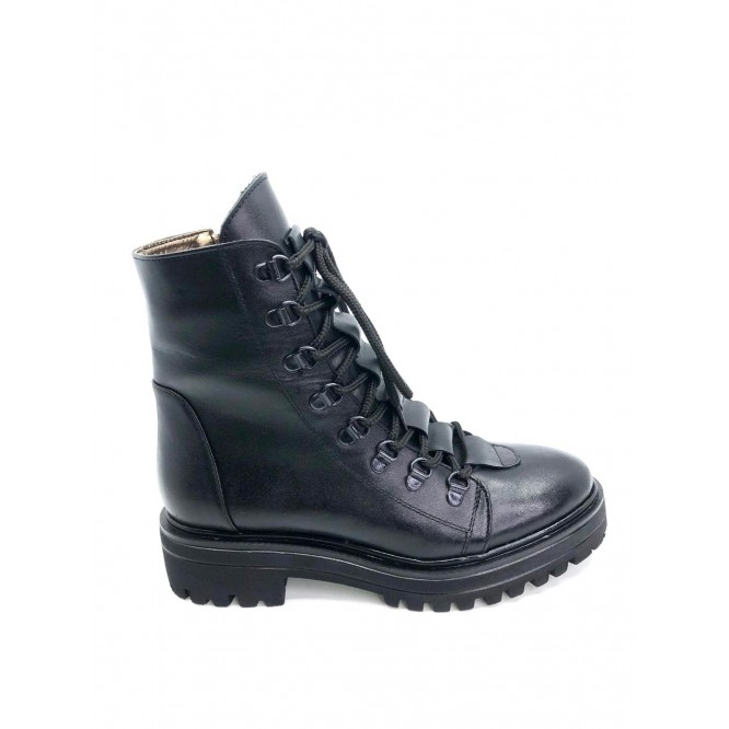 Ghete din piele naturala 602-Negru