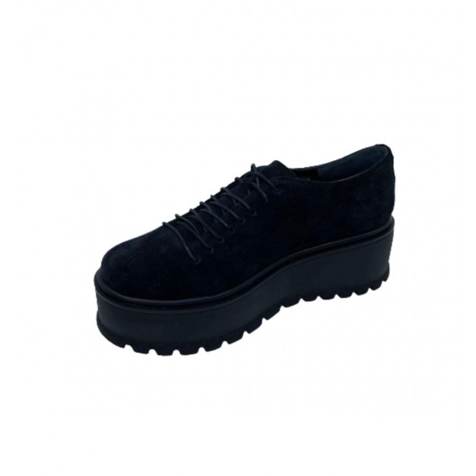 Pantofi din piele naturala 612-Ant. Negru