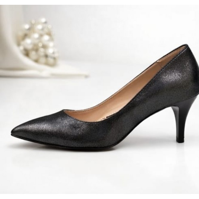 PANTOFI  DIN PIELE NATURALA 662-NEGRU SIDEF-174