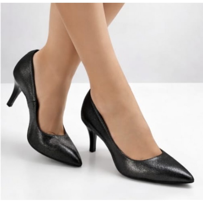 PANTOFI  DIN PIELE NATURALA 662-NEGRU SIDEF-174