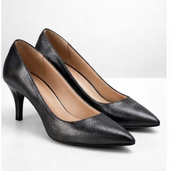 PANTOFI  DIN PIELE NATURALA 662-NEGRU SIDEF-174