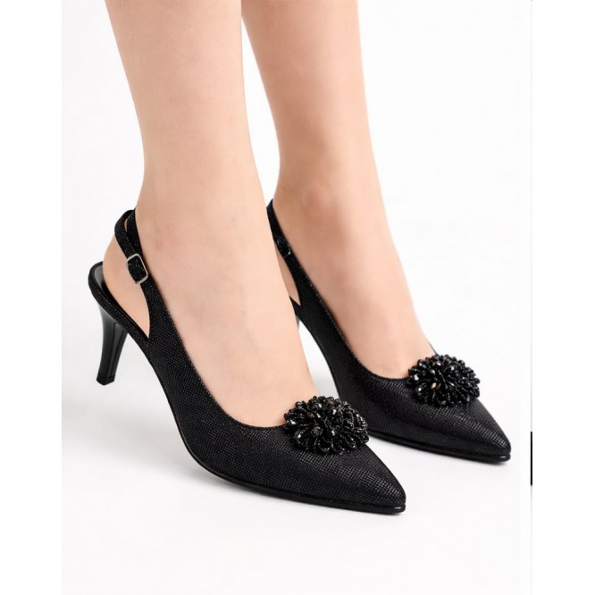 PANTOFI SLINGBACK DIN PIELE NATURALA  - MODEL 689-349