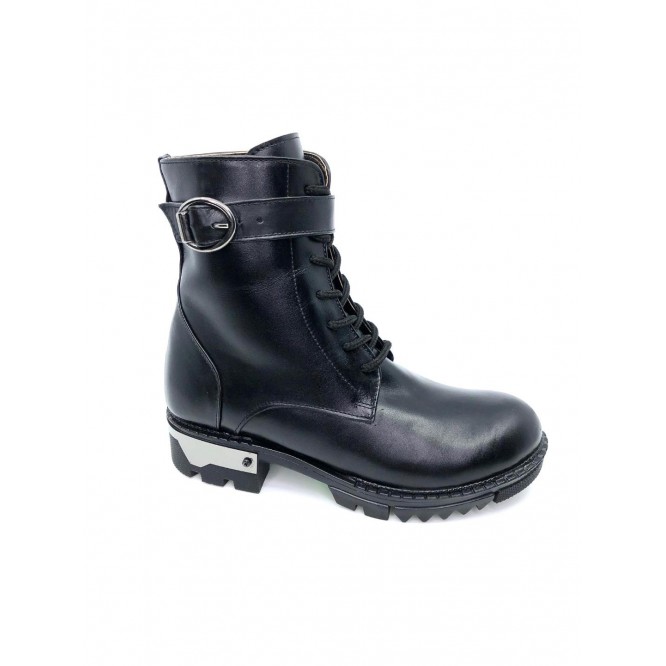 Ghete din piele naturala 839-Negru